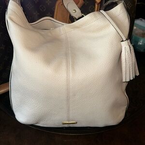 Coach Elegant Off White Color Leather Shoulder Bag